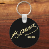 Mustafa Kemal Ataturk Sleutelhanger (Voorkant)