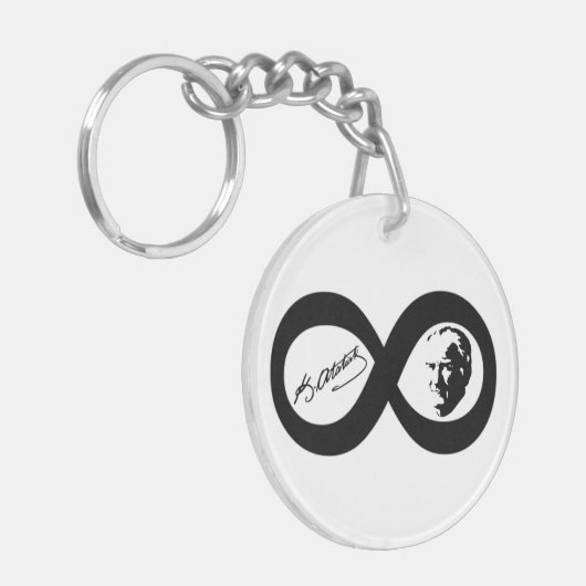 Mustafa Kemal Ataturk Sleutelhanger (Voorkant Links)