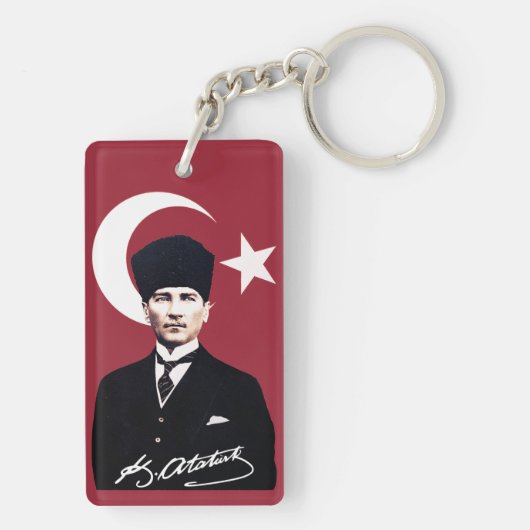 Mustafa Kemal Atatürk Sleutelhanger (achterkant)