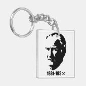 Mustafa Kemal Ataturk Sleutelhanger (Voorkant Links)