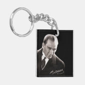 Mustafa Kemal Ataturk Sleutelhanger (Voorkant Links)