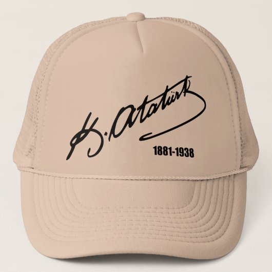 Mustafa Kemal Ataturk Trucker Pet (Voorkant)