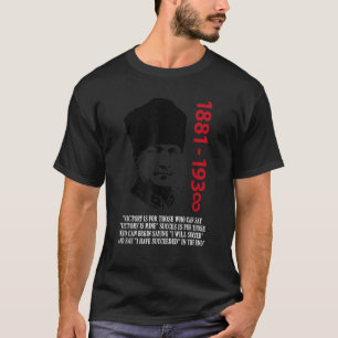 Mustafa Kemal Ataturk Vader van Turkije Vlag T-shirt