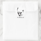 Mustafa Kemal Ataturk Vierkante Sticker (Tas)