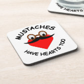 Mustakels hebben ook hart bier onderzetter (Linkerzijde)