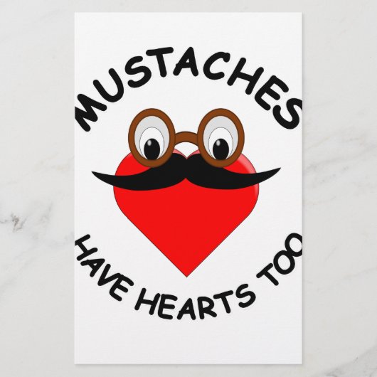 Mustakels hebben ook hart briefpapier (Voorkant)