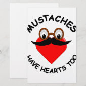 Mustakels hebben ook hart briefpapier (Voorkant / Achterkant)