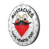 Mustakels hebben ook hart dartbord (Voorkant Rechts)