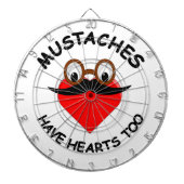 Mustakels hebben ook hart dartbord (Voorkant)