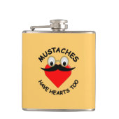 Mustakels hebben ook hart heupfles (Voorkant)