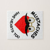 Mustakels hebben ook hart legpuzzel (Horizontaal)