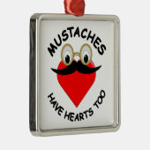 Mustakels hebben ook hart metalen ornament (Rechts)