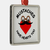 Mustakels hebben ook hart metalen ornament (Rechts)