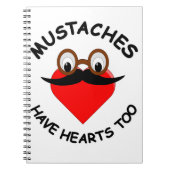 Mustakels hebben ook hart notitieboek (Voorkant)