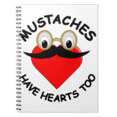 Mustakels hebben ook hart notitieboek (Voorkant)