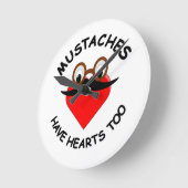 Mustakels hebben ook hart ronde klok (Hoek)