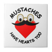 Mustakels hebben ook hart tegeltje (Voorkant)