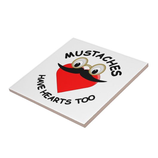 Mustakels hebben ook hart tegeltje (Zijkant)