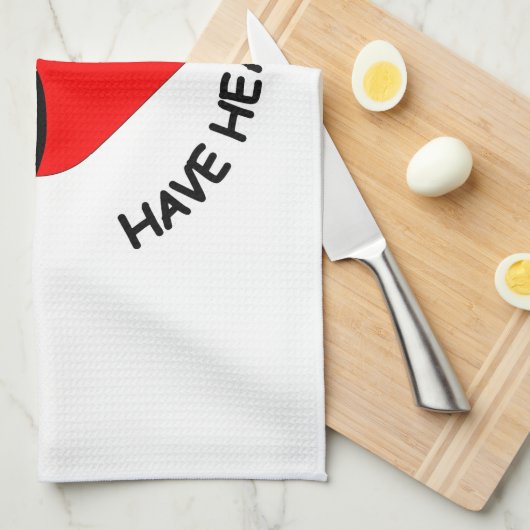 Mustakels hebben ook hart theedoek (Quarter Fold)