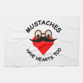 Mustakels hebben ook hart theedoek (Horizontaal)