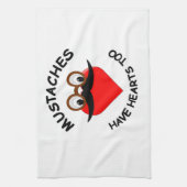 Mustakels hebben ook hart theedoek (Verticaal)