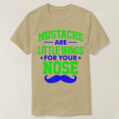 Mustakels zijn kleine vleugels voor je neus 1 Klas T-shirt (Design voorkant)