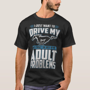 Mustang Adult Problemen T-shirt