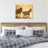 Mustang afgerdup canvas afdruk (Insitu (Slaapkamer))