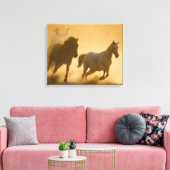 Mustang afgerdup canvas afdruk (Insitu (Woonkamer))