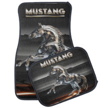 Mustang, auto, matten, tapijtstijl, sterk