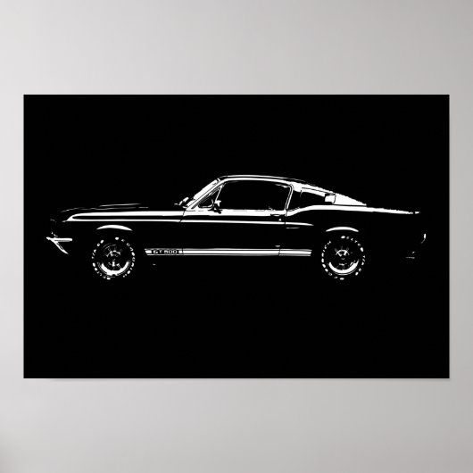 Mustang-auto Poster (Voorkant)