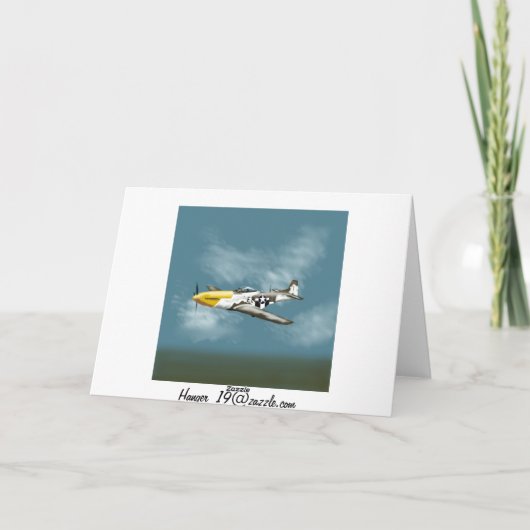 Mustang Birthday Kaart (Achterkant)