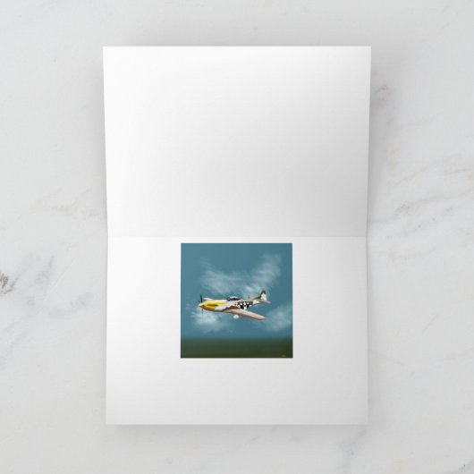 Mustang Birthday Kaart (Binnen)