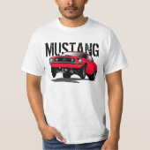 Mustang Black Red T-Shirt (Voorkant)