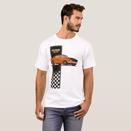 Mustang Boss 302 T-shirt (Voorkant volledig)