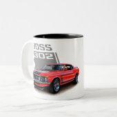 Mustang Boss 302 Tweekleurige Koffiemok (Voorkant links)