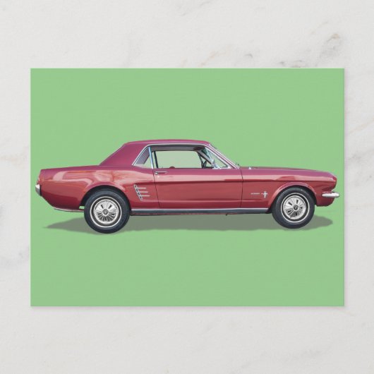 Mustang briefkaart (Voorkant)