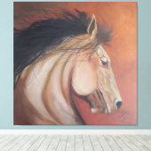 Mustang Canvas Afdruk (Insitu (Houten vloer))