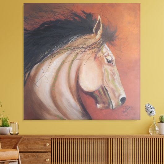 Mustang Canvas Afdruk (Insitu (Woonkamer))