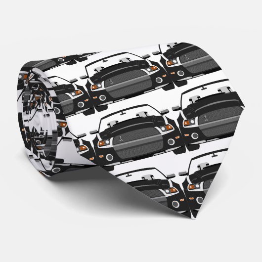 Mustang Car Stropdas (Opgerold)