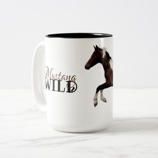 Mustang Colt Beverage Mok met "Diablo" (Voorkant links)