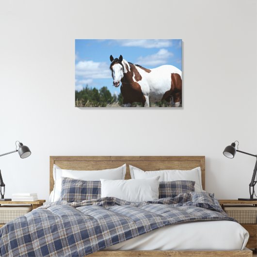 Mustang Custom Canvas Print (30.18 "x19.12")1.5", (Insitu (Slaapkamer))