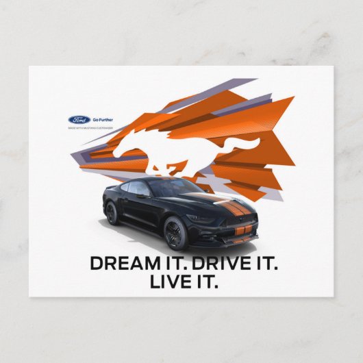 Mustang Customizer Briefkaart (Voorkant)