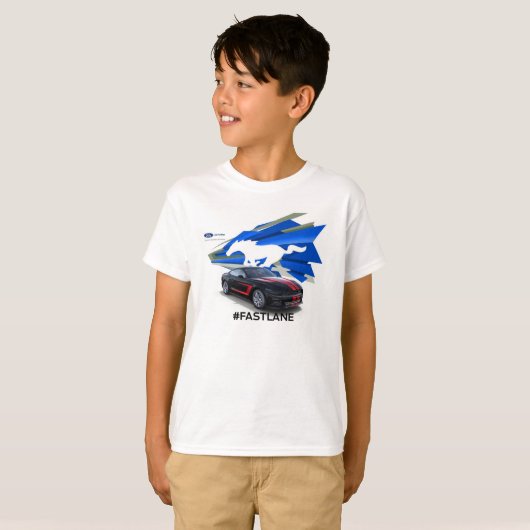 Mustang Customizer Kinderen T-Shirt (Voorkant volledig)