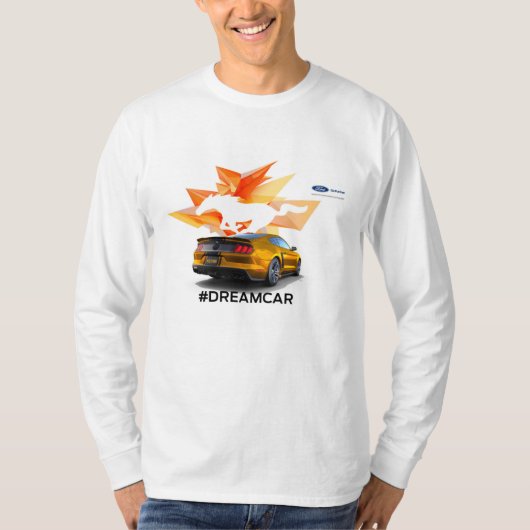 Mustang Customizer Mannen Long Meve T-Shirt (Voorkant)