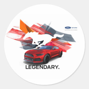 Mustang Customizer Ronde Sticker