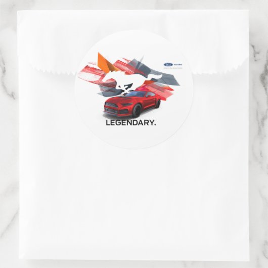 Mustang Customizer Ronde Sticker (Tas)