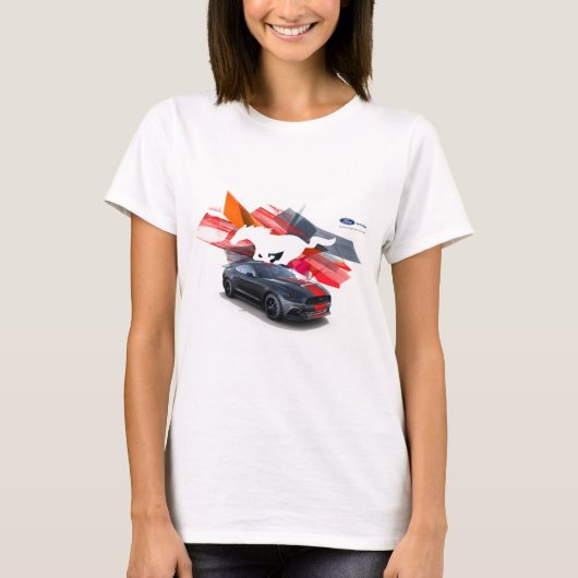 Mustang Customizer Women's Basic T-Shirt (Voorkant)