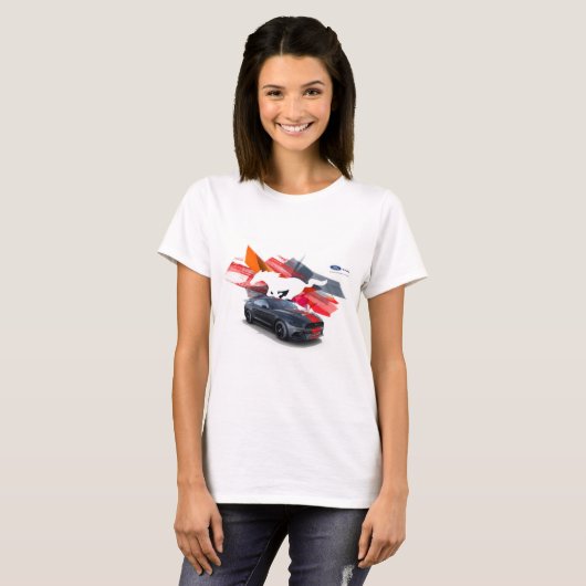 Mustang Customizer Women's Basic T-Shirt (Voorkant volledig)