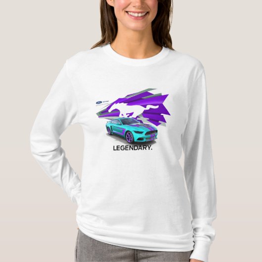 Mustang Customizer Women's Long Meve T-Shirt (Voorkant)
